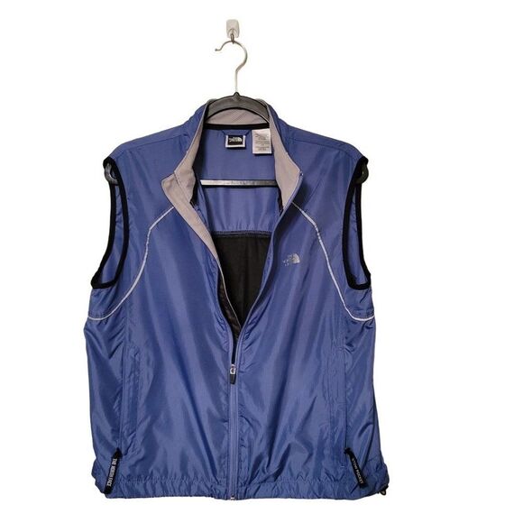 The Northface Womens Vest Blue L  Full Zip Up Mesh Back Sleeveless - Picture 4 of 10